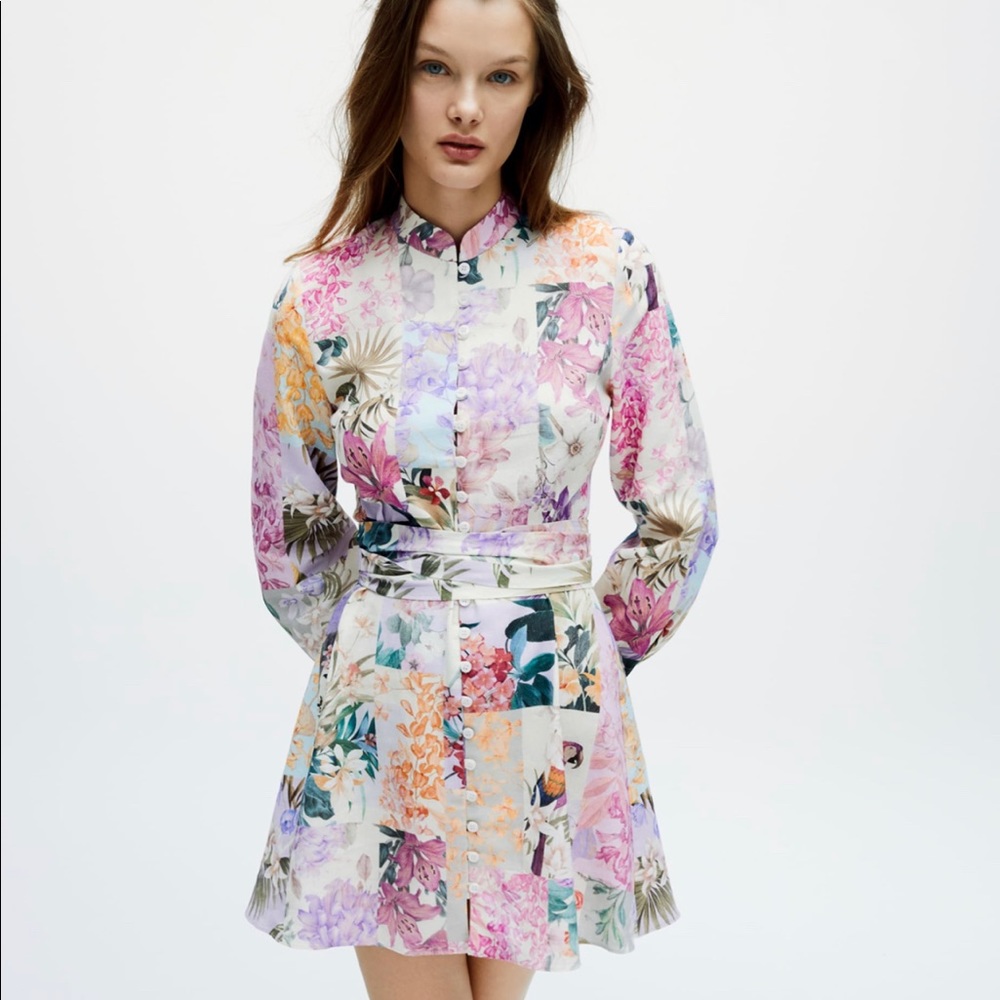 ZARA Floral Print Dress
